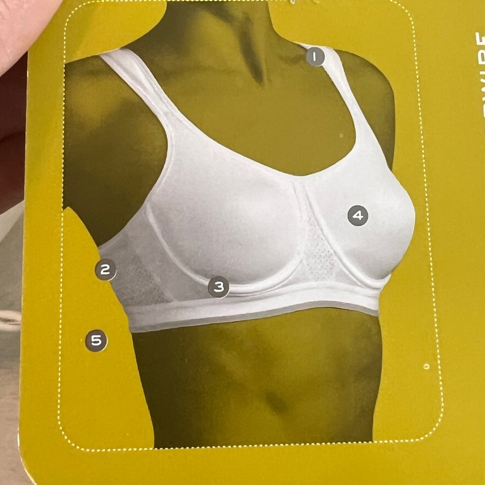 Champion Underwire Bra White 40D Gel Strap Ventilated Mesh | Style 1560